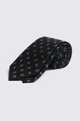Black Silk Paisley Tie image