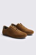 Brown Suede Flat Sole Trainers image