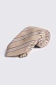 Italian Taupe &amp; Copper Stripe Tie image
