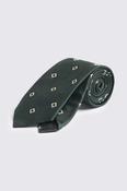 Italian Dark Green Diamond Tie