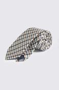Italian Blue &amp; Rust Silk Puppytooth Tie image