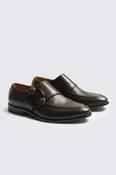 Corsica Brown Leather Double Monk Shoes image
