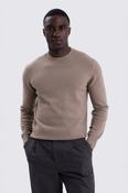 Oatmeal Cashmere Crew-Neck Jumper