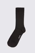 Dark Brown Mercerised Ribbed Socks image