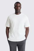 White Heavy-Weight Peached Cotton T-Shirt
