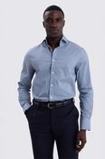 Tailored Fit Blue Stretch Shirt