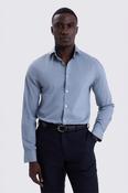 Slim Fit Blue Stretch Shirt