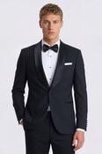 Tailored Fit Black Shawl Lapel Tuxedo Suit image
