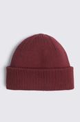 Burgundy Fisherman Ribbed Beanie image