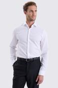 Slim Fit White Puppytooth Shirt image