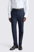 Slim Fit Navy Flannel Trousers 