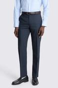 Tailored Fit Dark Navy Puppytooth Trousers  image