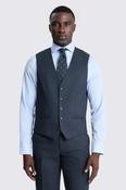 Tailored Fit Dark Navy Puppytooth Waistcoat 