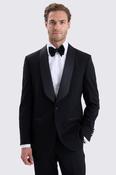 Tailored Fit Black Wool Tuxedo Suit image