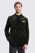 Tailored Fit Dark Olive Velvet Jacket image