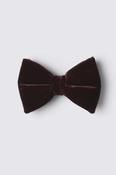 Burgundy Velvet Bow Tie image