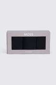 Black Cotton Socks Gift Box – 3 Pack image