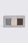 Green Cotton Socks Gift Box – 3 Pack image