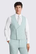 Slim Fit Aqua Marl Waistcoat 