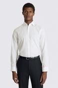 Slim Fit Navy Wide Stripe Non Iron Cotton Shirt