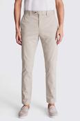 Slim Fit Stone Cotton-Stretch Chinos