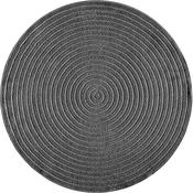 Rugs – Tenerife Anthracite Round Rug – Textured Circular Design – Living Room Rugs image