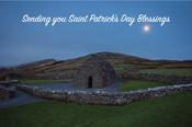 St Patrick's Day Mass Card - Gallarus