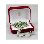 Glass Rosary/Green with Crystal Ring image