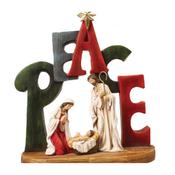 Resin Nativity/Holy Family-Peace/9 1/4 inch