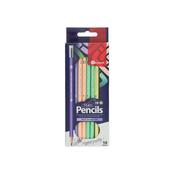 ORMOND 10 HB RUBBER TIPPED PENCILS - PEARL
