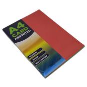 A4 Coloured Card 50 Pack Assorted
