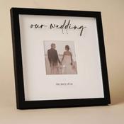 Amore Black Wide Frame Our Wedding 4 x 4 image