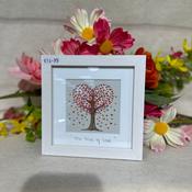 BELINDA NORTHCOTE 'TREE OF LOVE' FRAMED PRINT 6X6