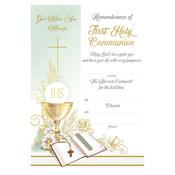 Communion Certificate/Symbolic   (C58208)