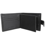 Dalaco Black Leather Tab Close Wallet with RFID Lining image