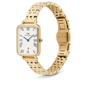 Daniel Wellington Quadro Roman Numerals Date 5-link Gold image