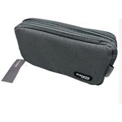 Double Grey Pencil Case