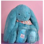 Doudou Lapin Fleurette Turquoise image