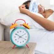 Fisura Retro blue and yellow alarm clock image