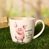 Funny Farm Happy as a Pig in... Mug image