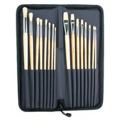 Jakar - Economical Oil &amp; Acrylic Brush Set of 16