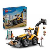LEGO City Yellow Backhoe Loader Tractor Toy 60480 image