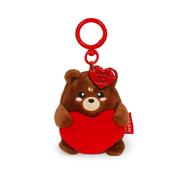 Legami - Super Soft! Teddy Bear Themed Keyring with Engraved Message