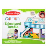 Melissa &amp; Doug GO Tots Wooden Schoolyard Tumble with 4 Disks - FSC Certified