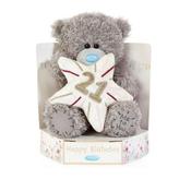 Me to You Bear 21st Birthday Star Plush 7" High