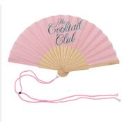 Mini hand fan ''the cocktail club''