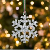Newbridge Christmas Snowflake with Stones Decoration