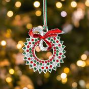 Newbridge Christmas Wreath with Bow Decoration image