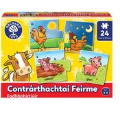 Orchard Toys Farm Opposites (As Gaelige) image