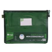 Ormond Green A4+ Extra Durable Mesh Storage Wallet